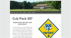 Desktop Screenshot of cubpack597.org