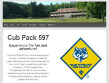 Tablet Screenshot of cubpack597.org